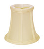 5" Ivory Slanted Set of 6 Chandelier Dupioni Lampshades