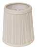 4" White Set of 6 Chandelier Broadcloth Lampshades