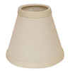 4" Ivory Set of 6 Chandelier No Slub Lampshades