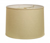 13" Parchment Beige Throwback Drum Linen Lampshade