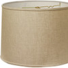 14" Dark Wheat Throwback Drum Linen Lampshade