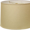 15" Parchment Biege Throwback Drum Linen Lampshade