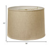 15" Dark Wheat Throwback Drum Linen Lampshade