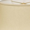 12" Parchment Biege Throwback Oval Linen Lampshade