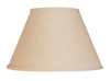 12" Dark Wheat Premium Empire Slanted Linen Lampshade