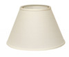 12" White Premium Empire Slanted Linen Lampshade