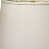 14" White Rounded Empire Slanted No Slub Lampshade