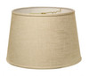 14" Light Wheat Rounded Empire Slanted Linen Lampshade