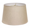 14" Dark Wheat Rounded Empire Slanted Linen Lampshade