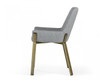 Gray Antique Brass Dining Chair