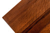 Modern Rustic Brown Aged Oak Wood and Metal C Shape Snack Table