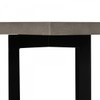 Asymmetric Metal And Concrete End Table