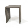 Minimalist Dark Gray Concrete Silhouette End or Side Table