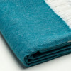 Dark Teal Soft Acrylic Herringbone Throw Blanket