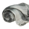 Transitional Gray and White Woven Handloom Throw