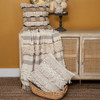 Classic Boho Fringed and Textured Woven Handloom Throw
