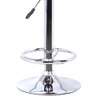 26" Black Faux Leather Chrome Finished Bar Stool