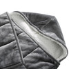 Grey Deluxe Hooded Weighted Velvet Throw Blanket