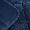 Navy Blue Velvet  Velvet Luxury Weighted Throw Blanket