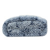 Luxury Blue Faux Fur and Sherpa Throw Blanket