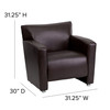 HERCULES Majesty Series Brown LeatherSoft Chair