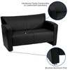 HERCULES Majesty Series Black LeatherSoft Loveseat