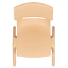 Whitney 2 Pack Natural Plastic Stackable School Chair with 12" Seat Height