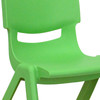 Whitney 2 Pack Green Plastic Stackable School Chair with 10.5'' Seat Height