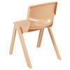 Whitney 2 Pack Natural Plastic Stackable School Chair with 13.25" Seat Height