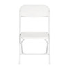 Hercules Big and Tall Commercial Folding Chair - Extra Wide 650LB. Capacity - Durable Plastic - White, 4-Pack