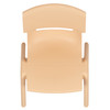 Whitney 4 Pack Natural Plastic Stackable School Chair with 12'' Seat Height
