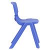 Whitney 4 Pack Blue Plastic Stackable School Chair with 13.25'' Seat Height