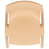 Whitney 4 Pack Natural Plastic Stackable School Chair with 13.25" Seat Height