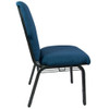 Advantage Navy Discount Church Chair - 21 in. Wide