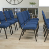 Advantage Navy Church Chairs 18.5 in. Wide