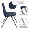 Mickey Advantage Navy Student Stack School Chair - 14-inch