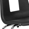 Mickey Advantage Black Student Stack School Chair - 18-inch