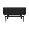 Selene Adjustable Upholstered Bed Base with Wireless Remote, Three Leg Heights, & Independent Head/Foot Incline -Full - Black