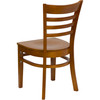 HERCULES Series Ladder Back Cherry Wood Restaurant Chair