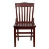 HERCULES Series School House Back Mahogany Wood Restaurant Chair