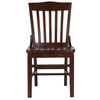 HERCULES Series School House Back Walnut Wood Restaurant Chair