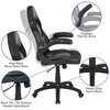 Optis Black Gaming Desk and Black Racing Chair Set with Cup Holder, Headphone Hook, and Monitor/Smartphone Stand