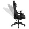 Optis Black Gaming Desk and Gray Reclining Gaming Chair Set with Cup Holder, Headphone Hook, and Monitor/Smartphone Stand
