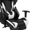 Optis Red Gaming Desk and Black Footrest Reclining Gaming Chair Set with Cup Holder and Headphone Hook