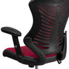 Kale High Back Designer Burgundy Mesh Executive Swivel Ergonomic Office Chair with Adjustable Arms