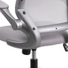 Kale Mid-Back Gray Mesh Swivel Ergonomic Task Office Chair with Gray Frame and Flip-Up Arms