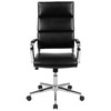 Hansel High Back Black LeatherSoft Contemporary Panel Executive Swivel Office Chair