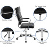 Hansel High Back Black LeatherSoft Contemporary Panel Executive Swivel Office Chair