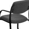 Richie Gray Fabric Executive Side Reception Chair with Sled Base