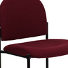 Tania Comfort Burgundy Fabric Stackable Steel Side Reception Chair